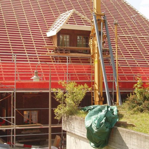 Altes Schulhaus Dorf Schangnau Eindeckung